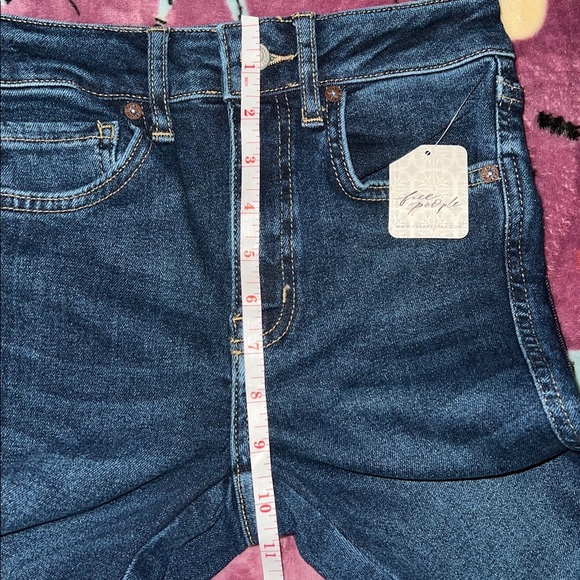 Free People 25 skinny color Blue Indigo - Picture 6 of 10